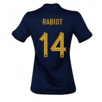 Echipament fotbal Franţa Adrien Rabiot #14 Tricou Acasa Mondial 2022 pentru femei maneca scurta